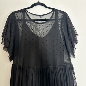 Torrid Swiss dot sheer LBD